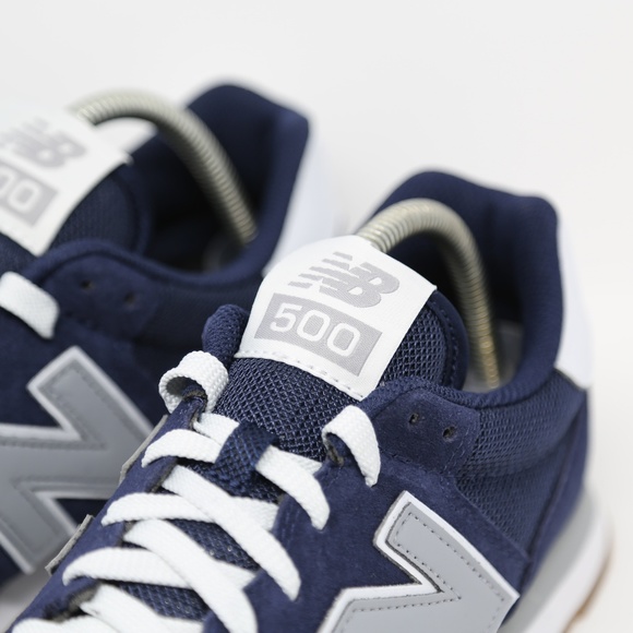 New Balance NB 500 GM500ST Navy Blue Grey White - Picture 8 of 8